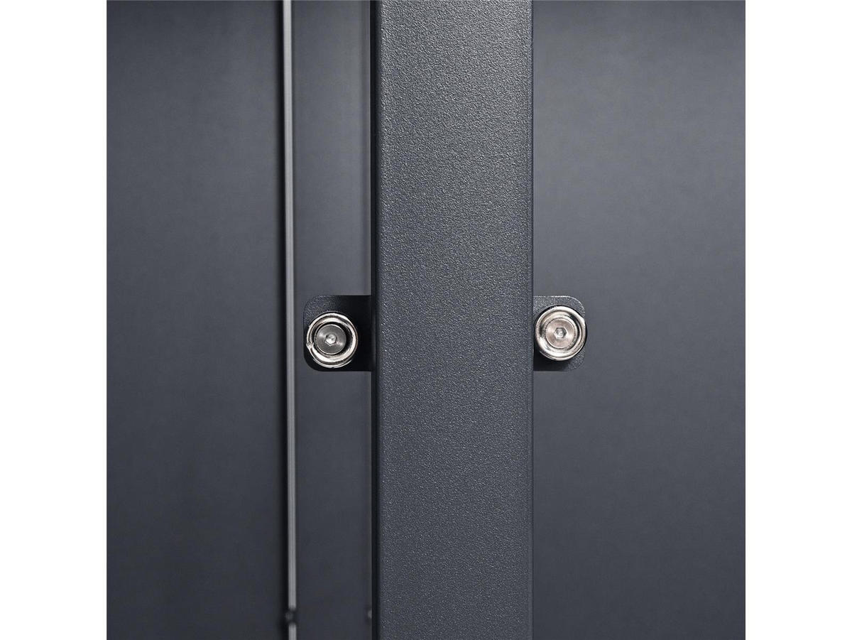 MÜLLTONNENBOX 3er, 198,5x80x116cm, Stahl, anthrazit - Grau, Kunststoff (80/175/120cm)
