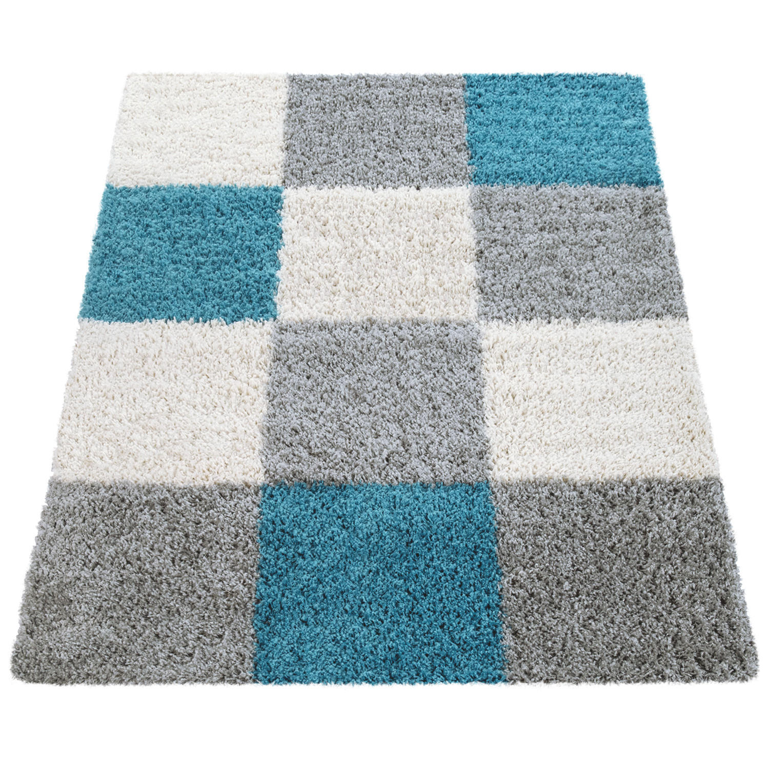 HOCHFLORTEPPICH 160/220 cm Mango 316 - Türkis, Textil (160/220cm) - Paco Home