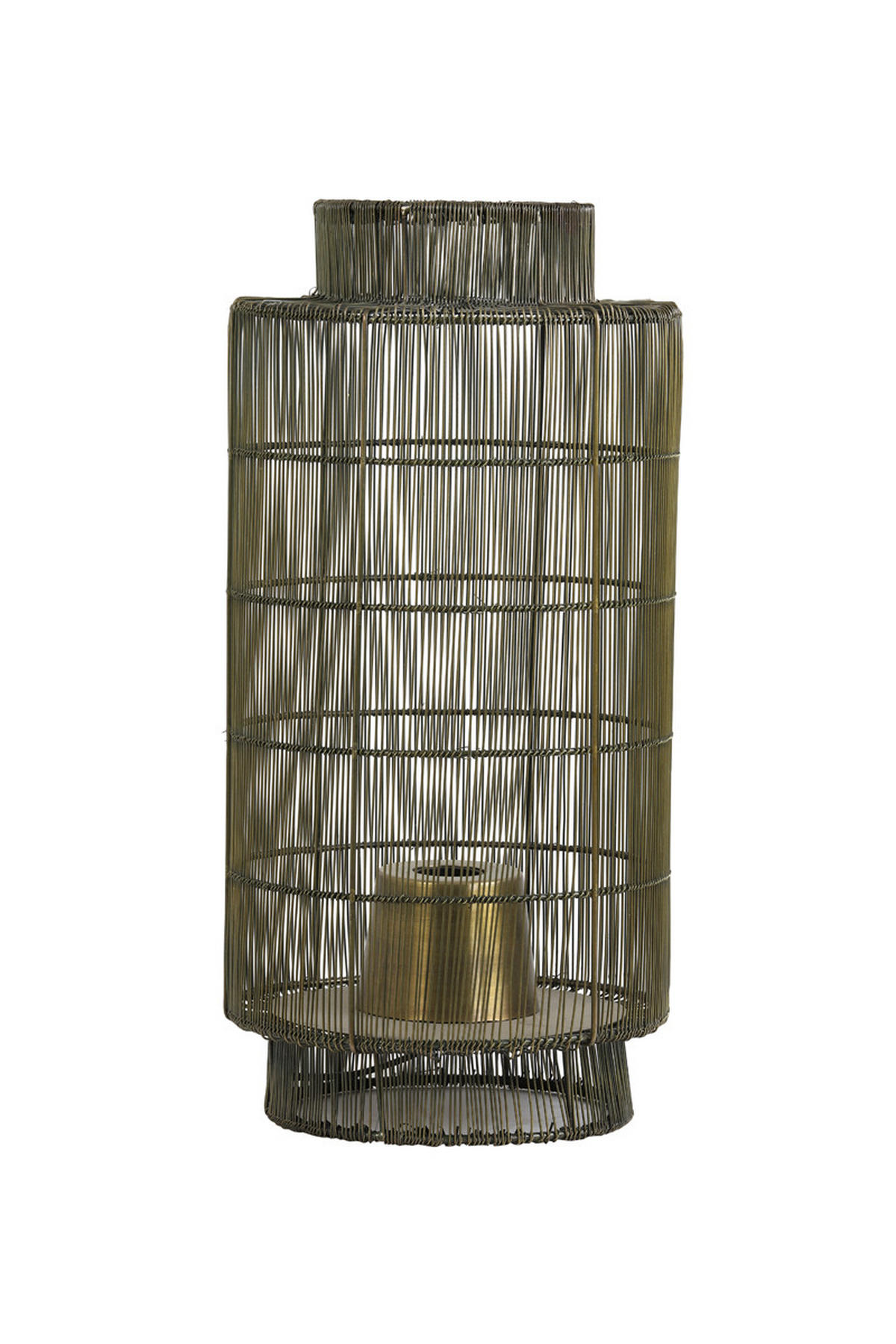 TISCHLAMPE Gruaro Bronze Ø24/52 cm - Bronzefarben, Metall (24/24/52cm) - Light & Living