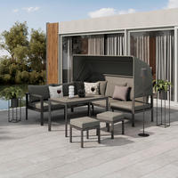 LOUNGEGARNITUR Bigi Grau/Beige - Anthrazit, Metall - Mömax