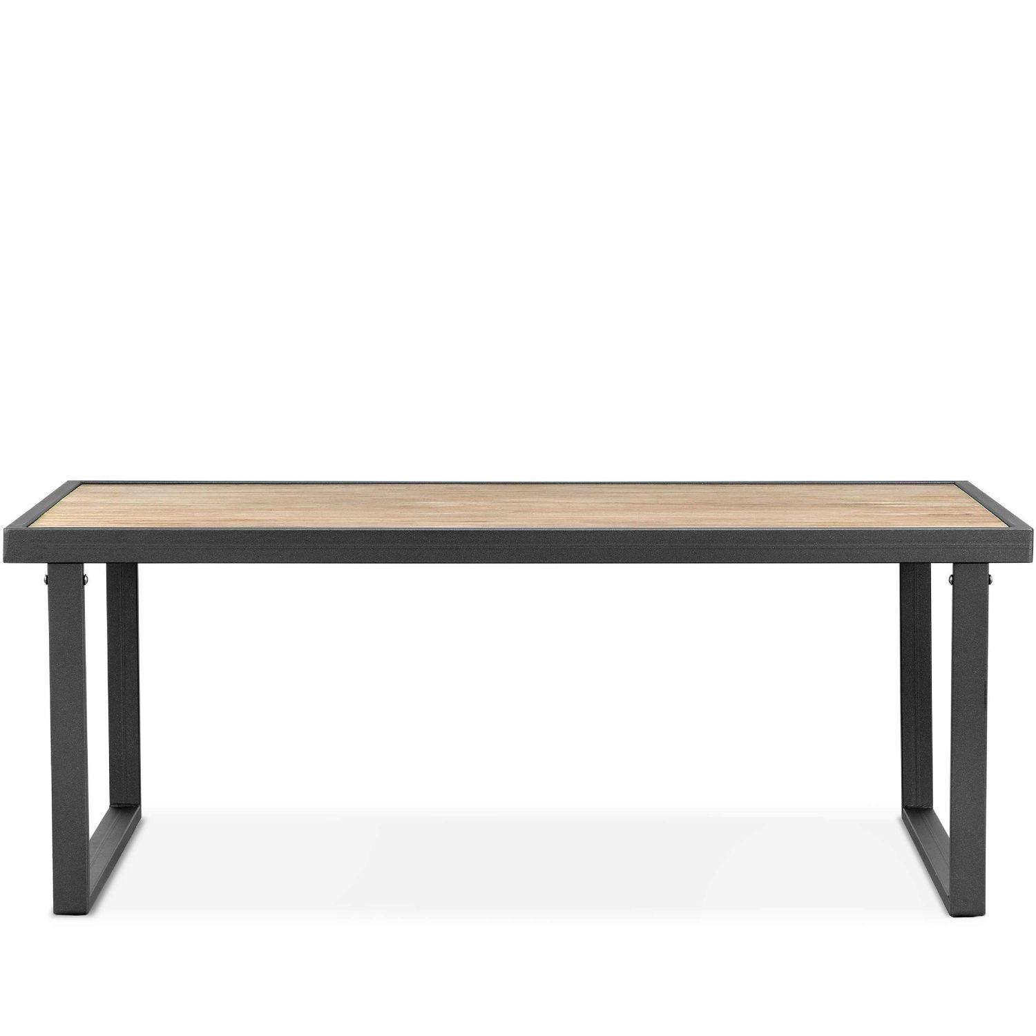 GARTENTISCH TRIBO ,Anthrazit - Anthrazit, Holz/Metall (65/118/45cm) - KONSIMO®