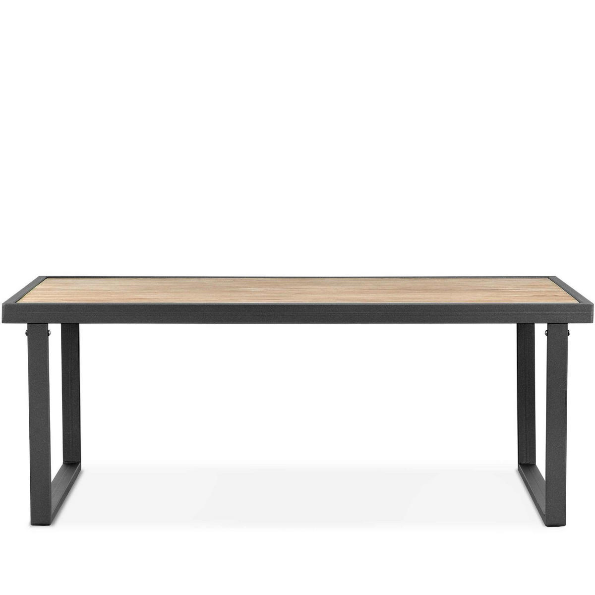 GARTENTISCH TRIBO ,Anthrazit - Anthrazit, Holz/Metall (65/118/45cm) - KONSIMO®