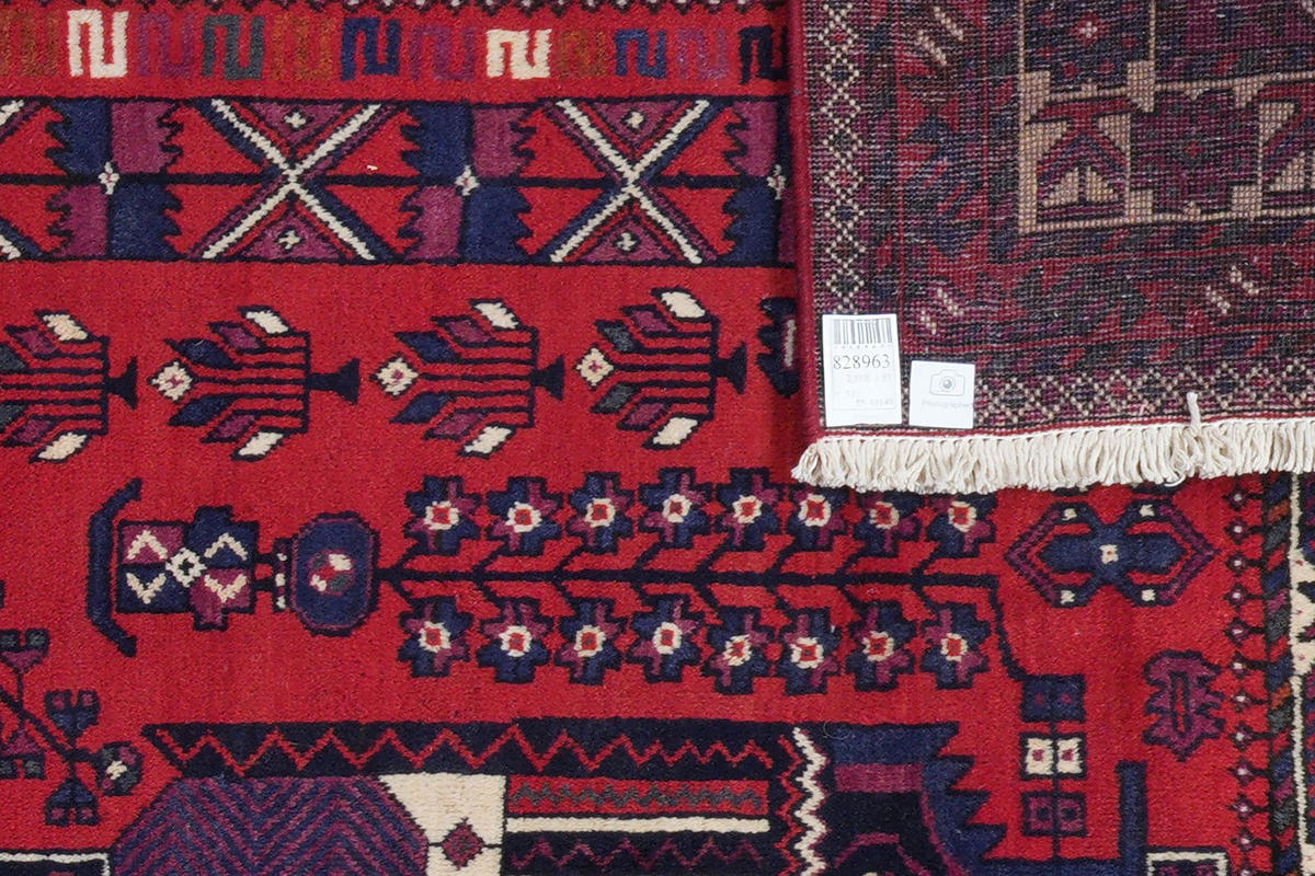 ORIENTTEPPICH handgeknüpft Afshar Rot 230/157 cm Schurwolle - Rot, Textil (157/230cm) - Looma