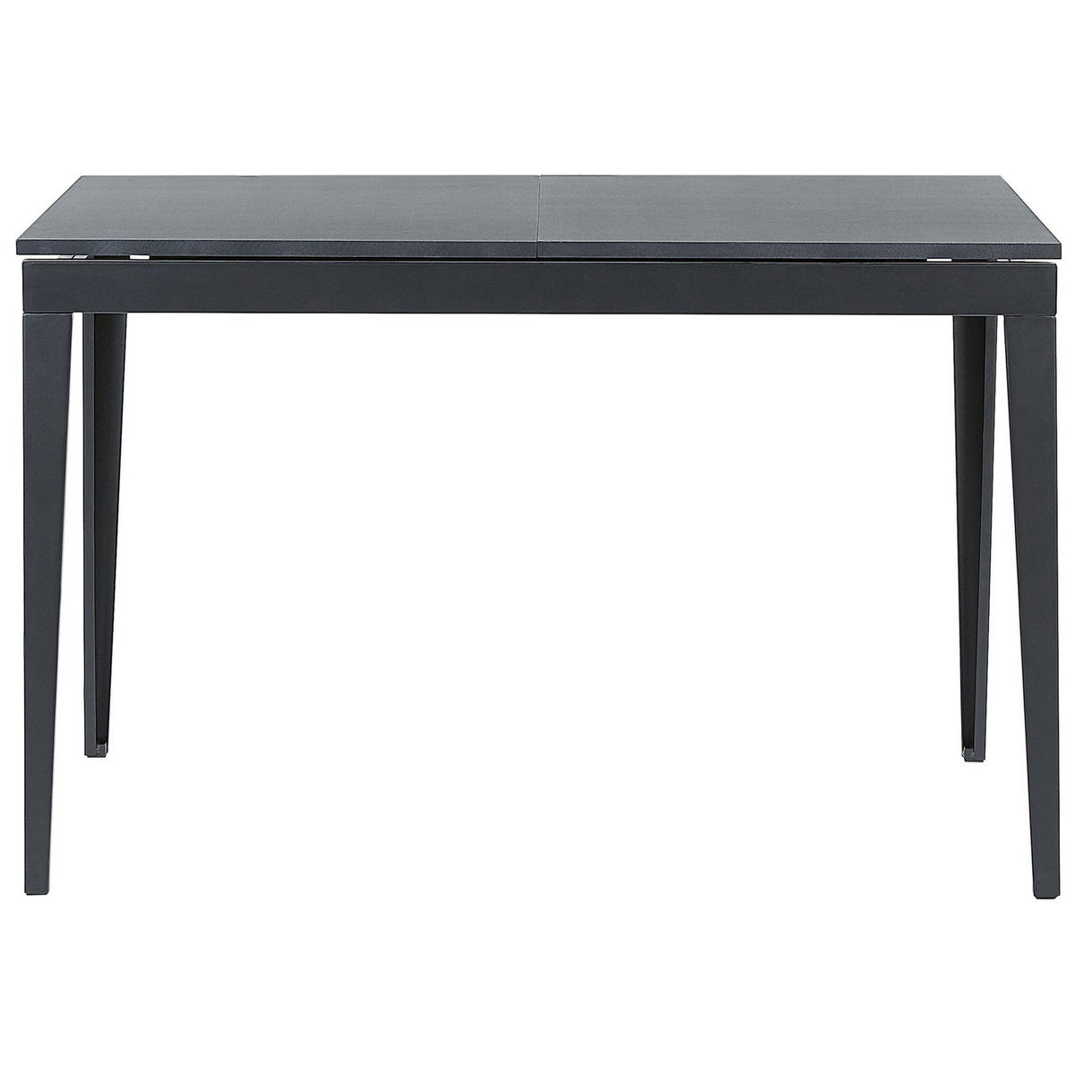 ESSTISCH 120-160/80/77 cm Schwarz Rechteckig Norley - Schwarz, Holzwerkstoff (160/80/77cm) - Beliani