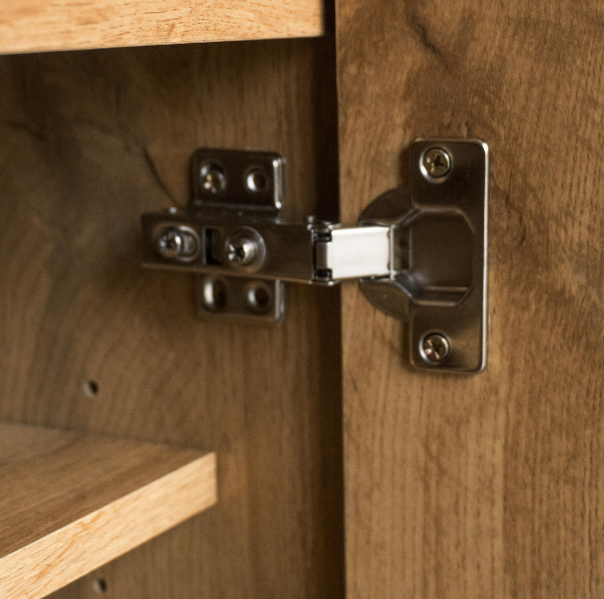 SCHUHSCHRANK 80,5/109,5/35 cm Holzfarbe aus Spanplatte mit verstellbaren Einlegeböden - Naturfarben, Holzwerkstoff (80.5/109.5/35cm) - OKMYHOME