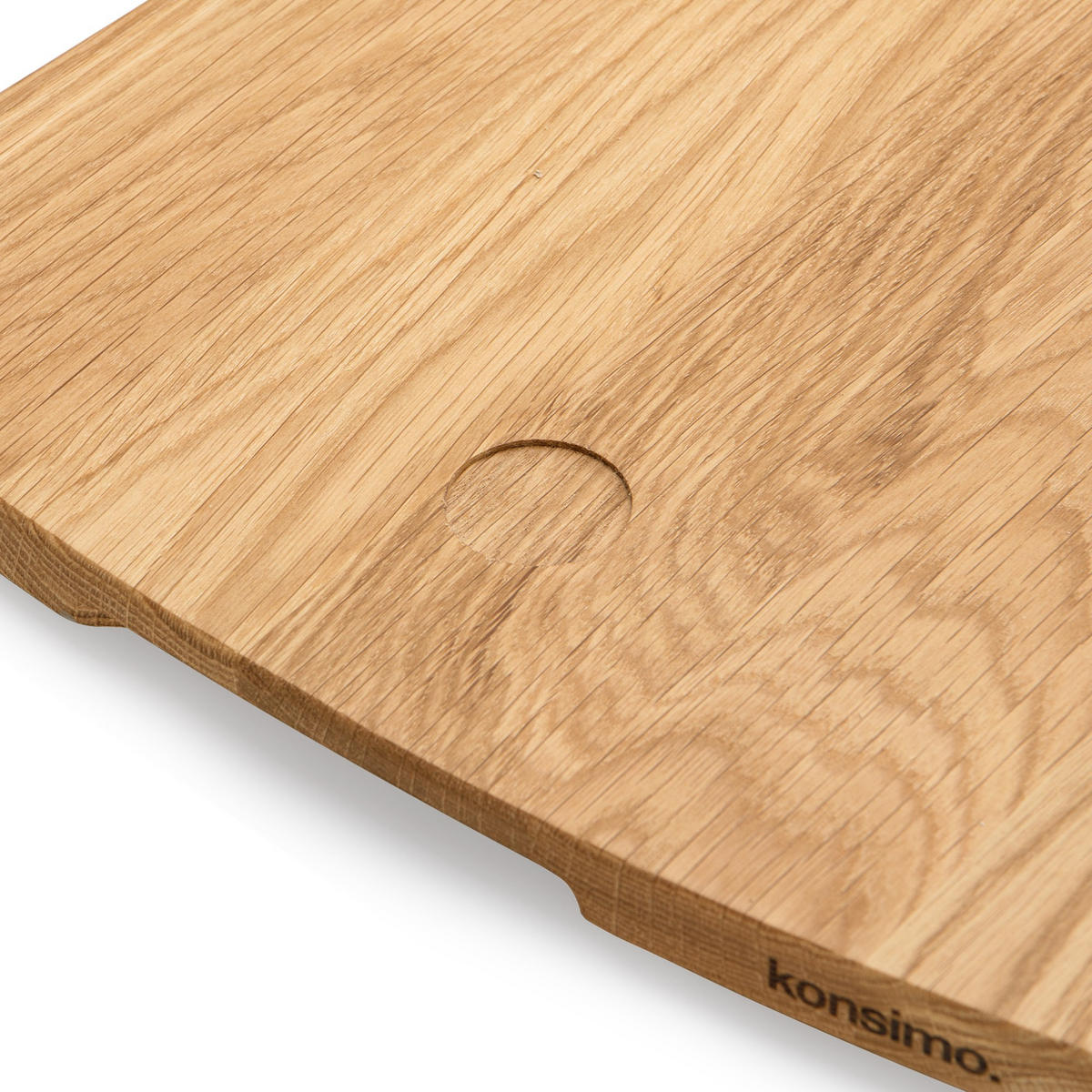 TOPFUNTERSETZER Gleitbrett COQUERE für Thermomix TM5 und TM7 - Eichefarben, Holz (32/35cm) - KONSIMO®