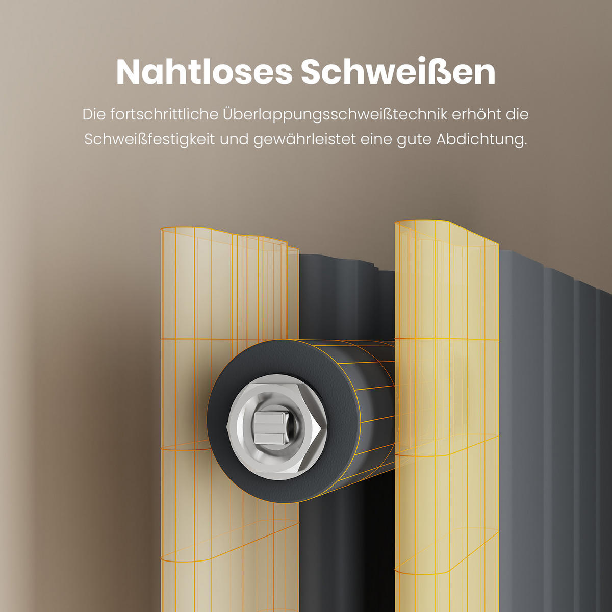 HEIZKÖRPER Flachheizkörper Anthrazit 180/46/6,3 cm - Anthrazit, Metall (46/180/6.3cm) - EMKE