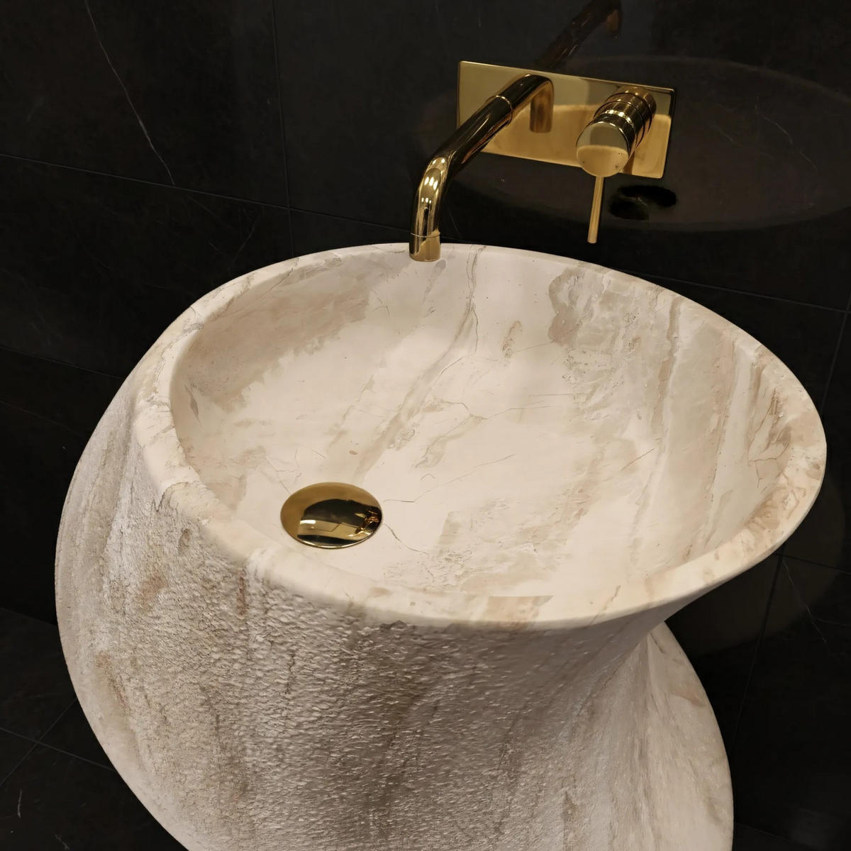 STANDWASCHBECKEN Rea Melody - Beige, Kunststoff (39/84/49cm) - REA