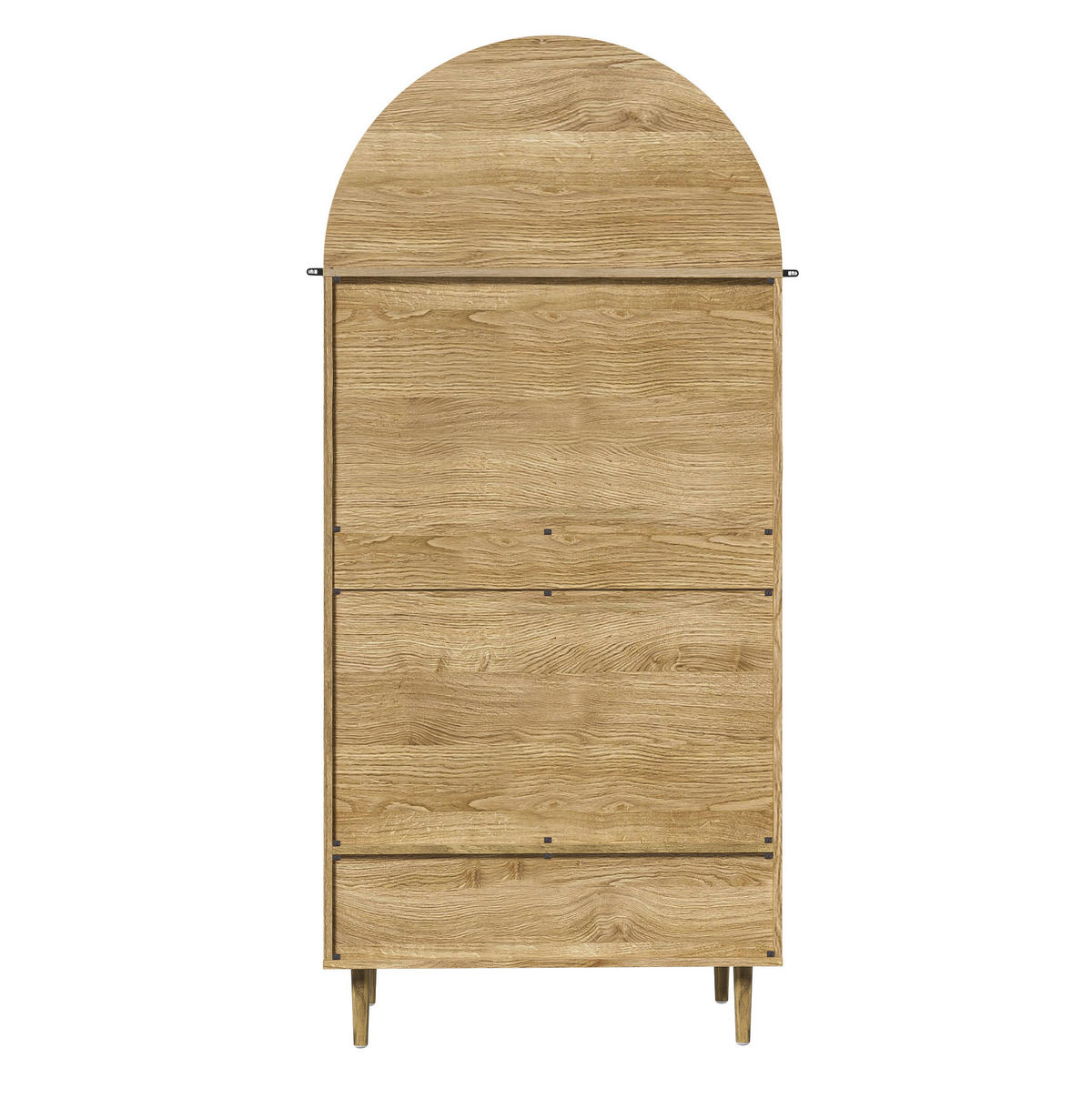 KLEIDERSCHRANK 79/175/50 cm Oak aus MDF mit Schubladen - Nussbaumfarben, Holzwerkstoff (50/175/79cm) - OKMYHOME