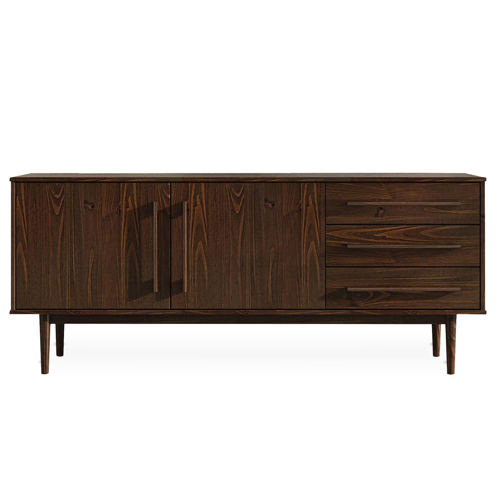 SIDEBOARD TECCA - Nussbaumfarben, Holz (170/71/41cm) - IDIMEX