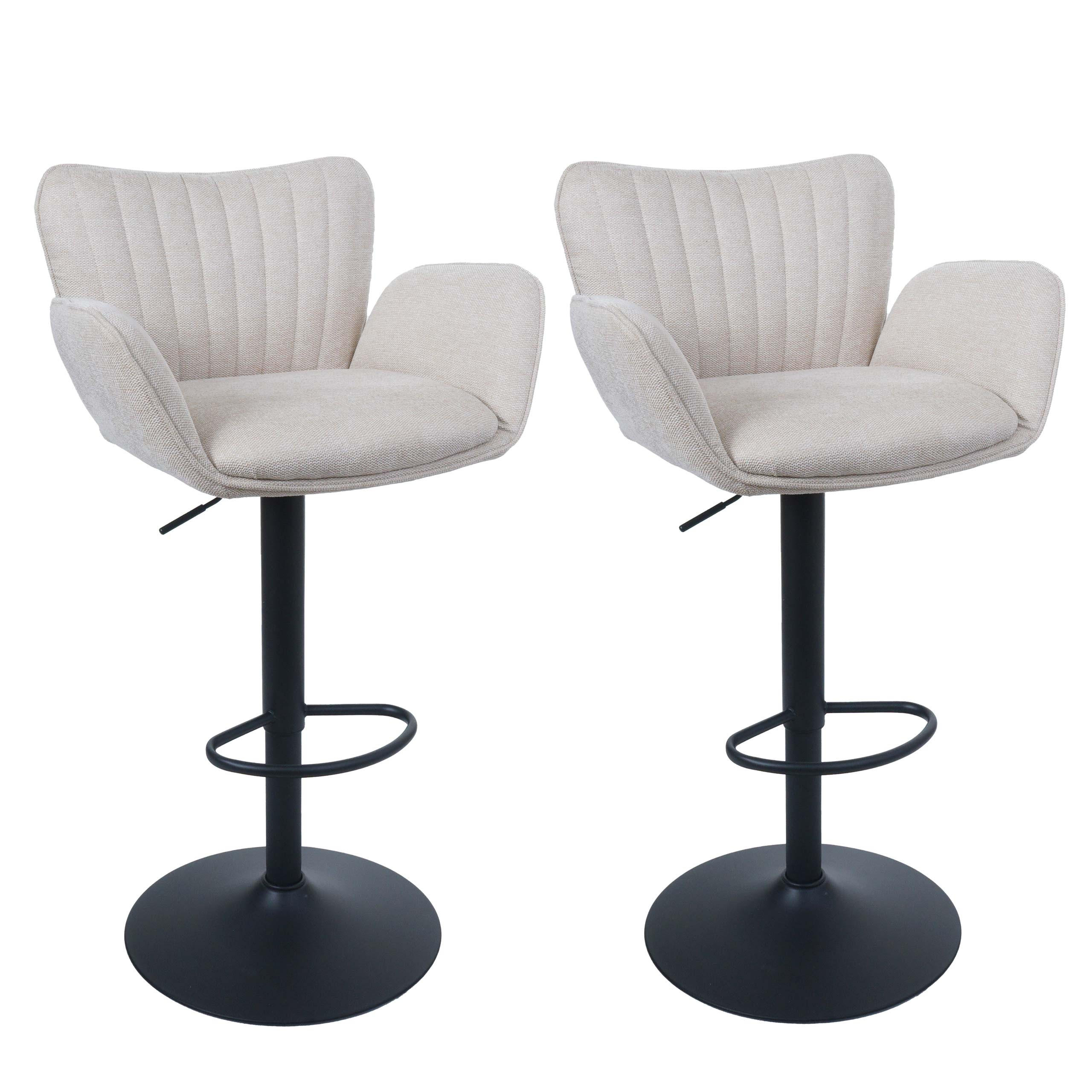 BARHOCKER Cremeweiß - Creme, Textil (50/110/45cm) - MCW