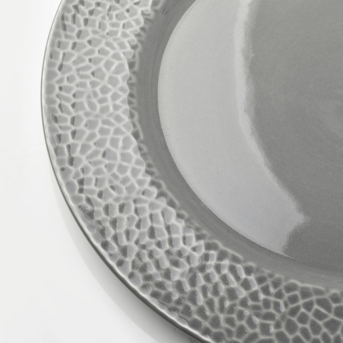 DESERTTELLER Hudson Grau 19/19/2 cm Keramik - Grau, Keramik (19cm) - Mondex