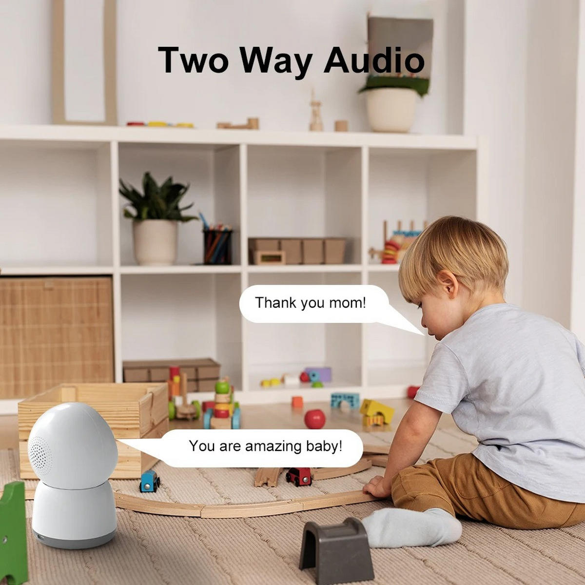 BABYPHONE 5MP Smart Kamera, Weiß - Weiß, Kunststoff - Kaket