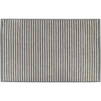 BADEMATTE TWO-TONE STRIPES 480 SCHIEFER - 77 - Grau, Textil (50/80cm) - Cawoe