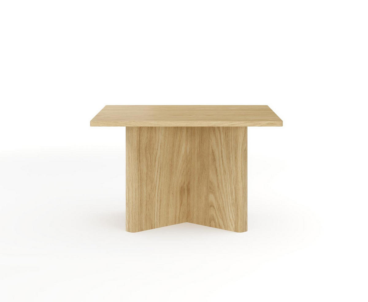 COUCHTISCH Buna Eiche, Quadratischer Couchtisch - Eichefarben, Holzwerkstoff (80/80/50cm) - Bettso