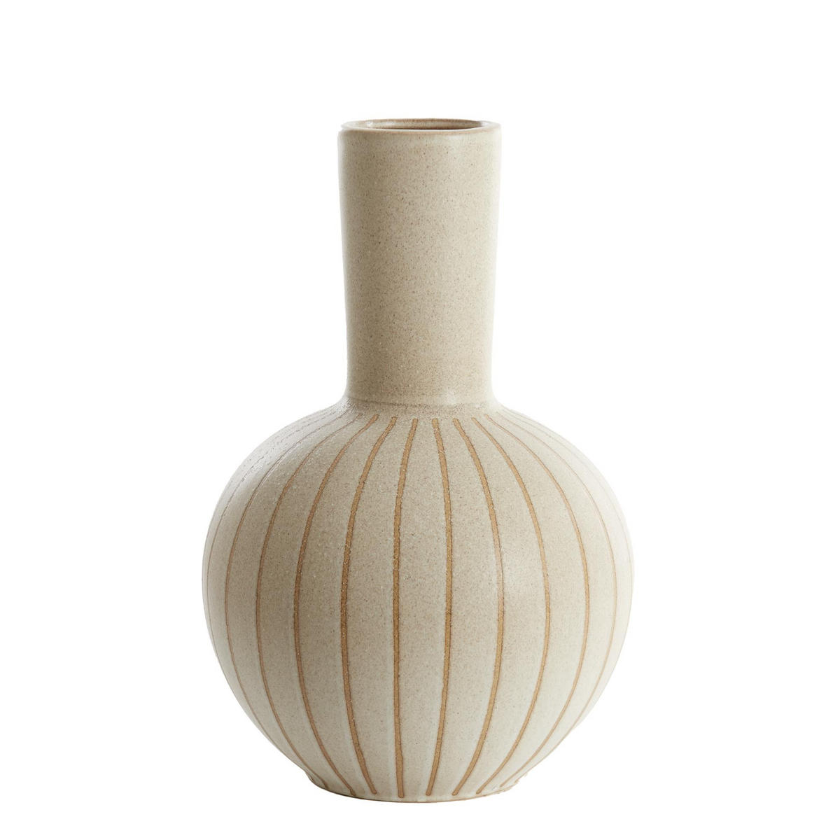 VASE Ulloa Braun 34/34/52 cm - Braun, Keramik (52cm) - Light & Living