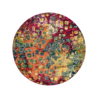 KOBEREC Casa Vícebarevné ø 120 cm - různobarevná, plast/přírodní materiály (120/1cm) - KUNSTLOFT