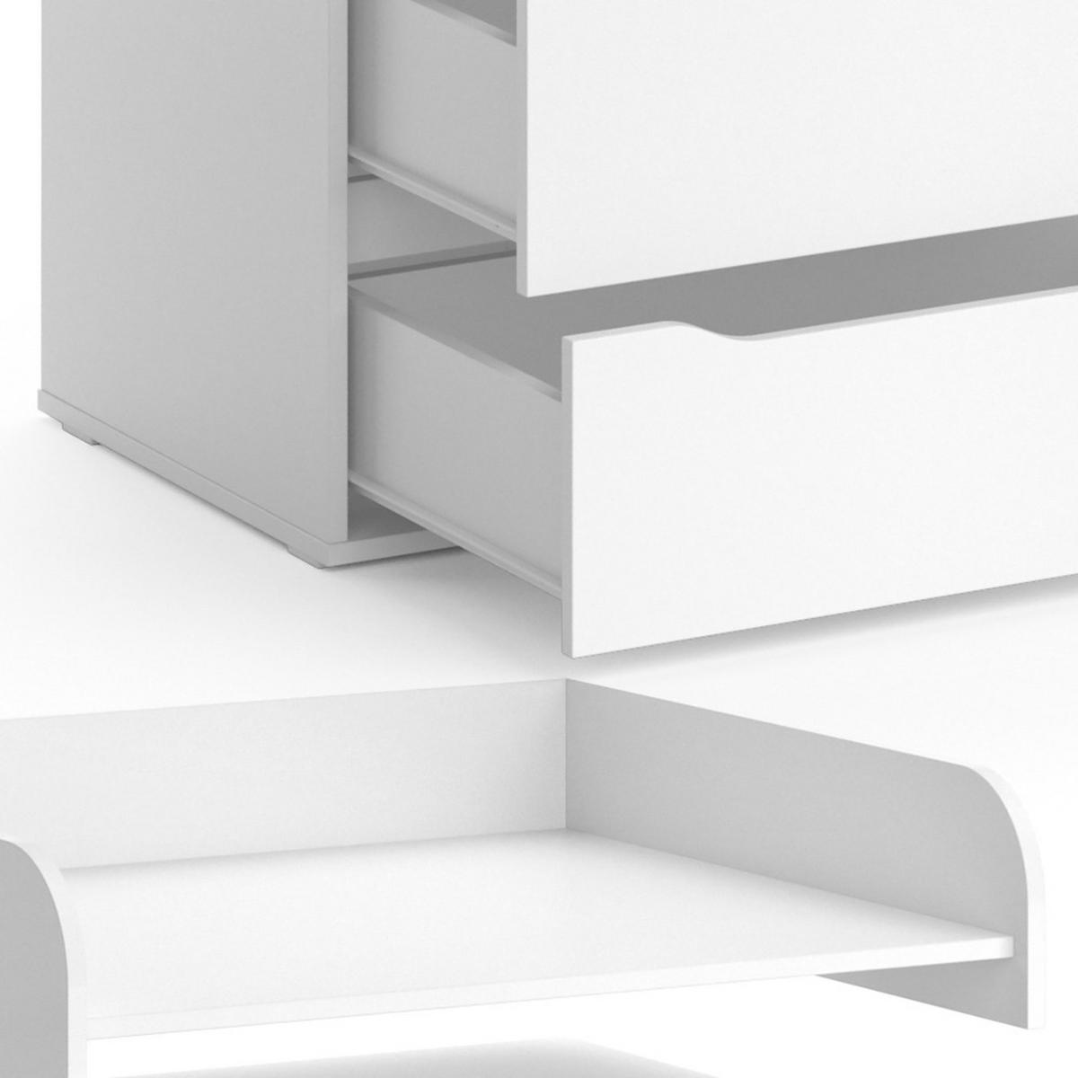 Weiß, Holzwerkstoff (83.6/117/69.7cm) - Vicco