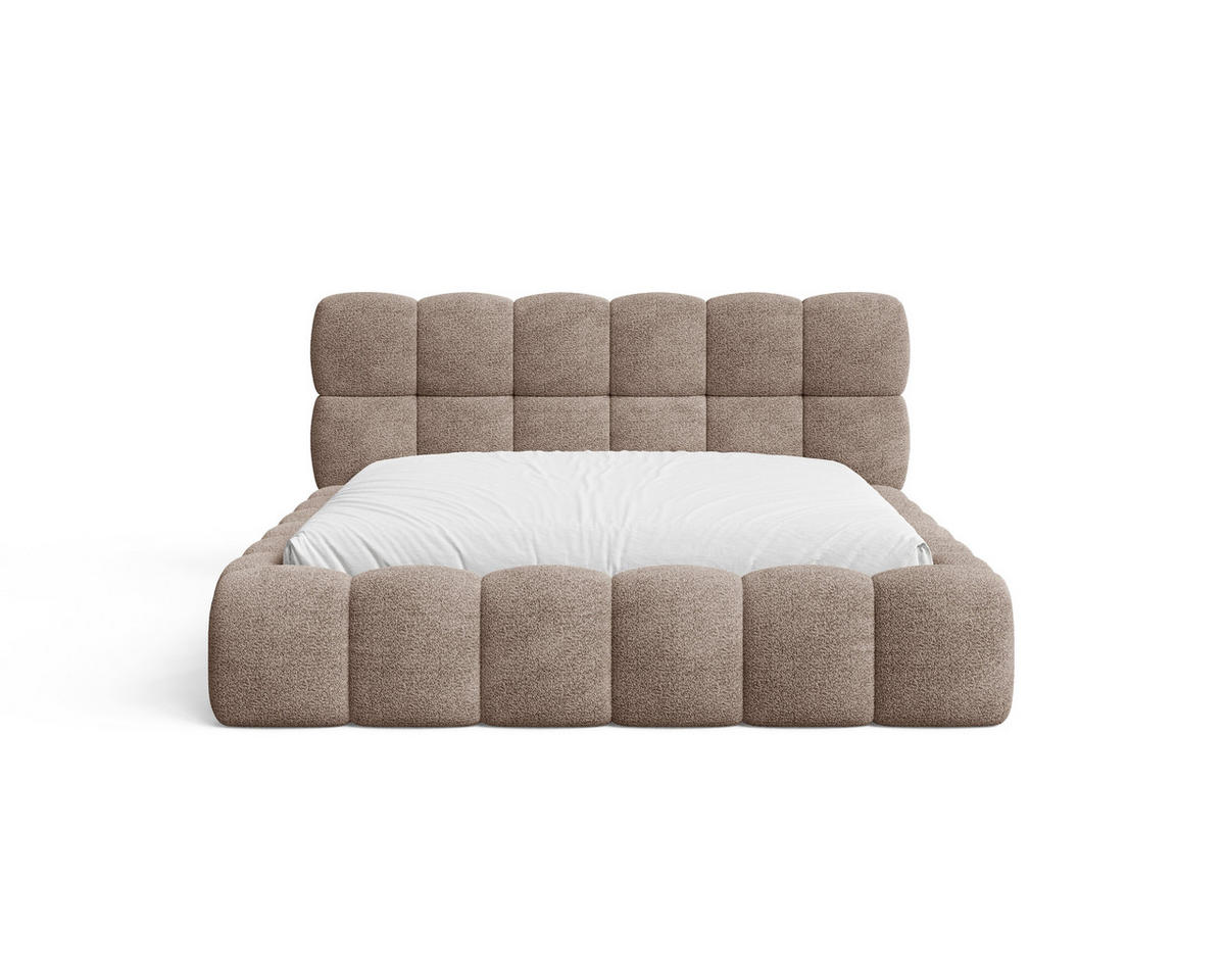 POLSTERBETT 19 - 140x200 cm – Arena – Bett mit Federmechanismus und Stauraum - Taupe, Holz (140/200cm) - ROYAL24_MARKT