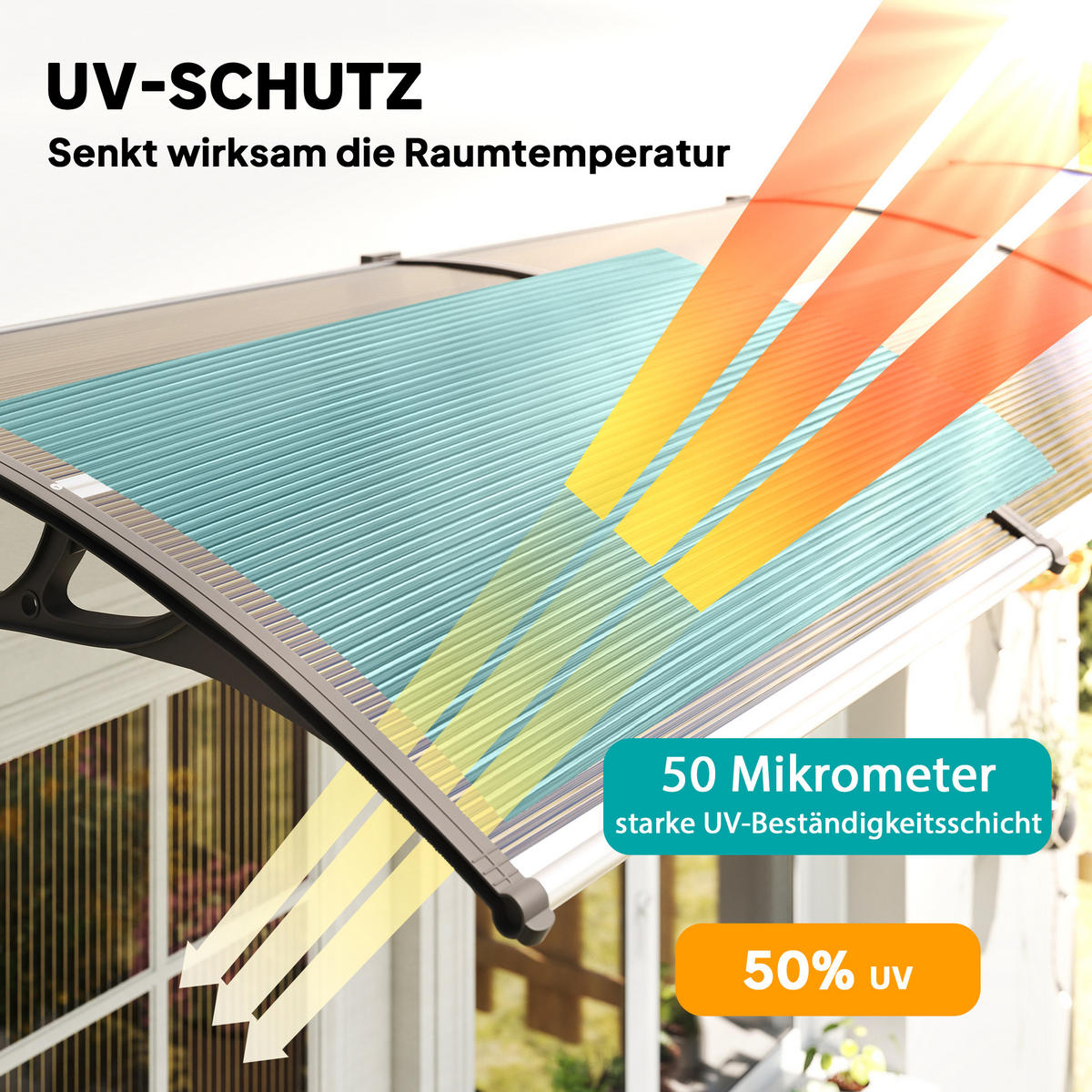 MARKISE Braun 303.0/96.0/27.0cm - Braun, Kunststoff (96/27/303cm)