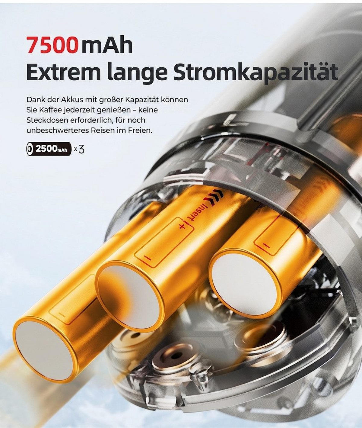 ESPRESSOMASCHINE Tragbare Auto Kaffeemaschine mit Heizfunktion 20 Bar - Schwarz, Metall (7.5/22/7.5cm) - BEXEVUE