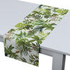 TISCHLÄUFER Tropical Island, grün und weiß, 40x130 cm - Weiß/Grün, Textil (40/130cm) - Dekoria