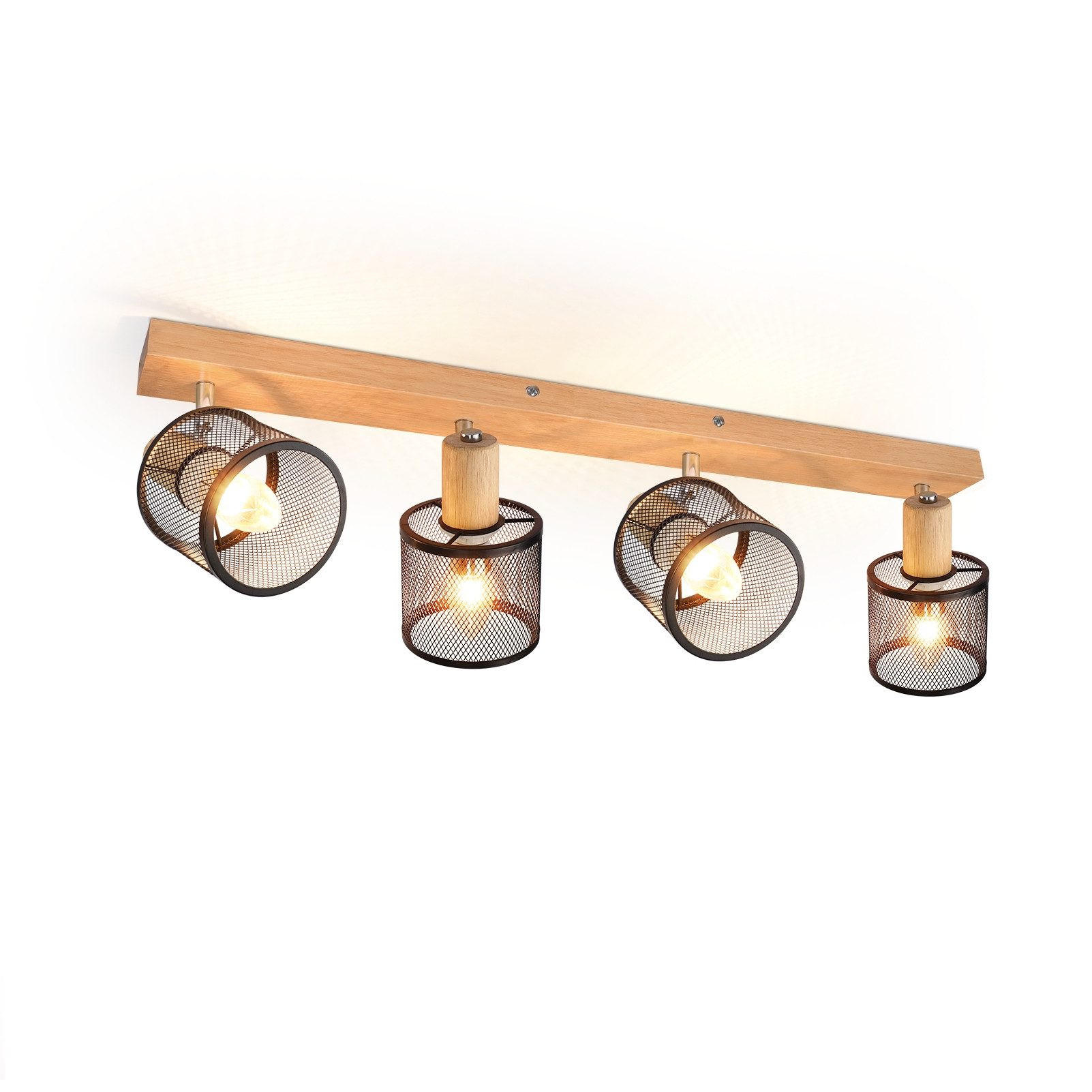 STRAHLER Dankbar 4-flammig 60/10/14 cm - Weiß, Metall (60/10/14cm) - ZMH