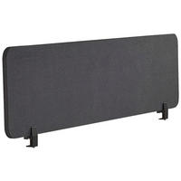 SCHREIBTISCHTRENNWAND Grau Wally - Dunkelgrau, Kunststoff (120/40/2cm) - Beliani