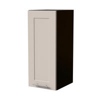 HÄNGESCHRANK Oslo W2/30 Schwarz / Kaschmir Matt 30 / 32,5 / 72cm - Kaschmir/Schwarz, Holz/Holzwerkstoff (30/72/32.5cm) - Feldmann-Wohnen