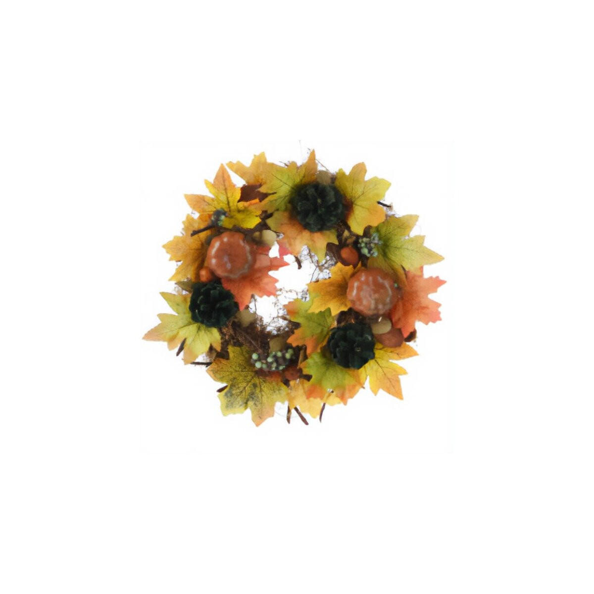 HERBSTKRANZ Dekoration Ø 34 cm - Multicolor, Kunststoff (34/8.5/34cm) - Home Styling Collection