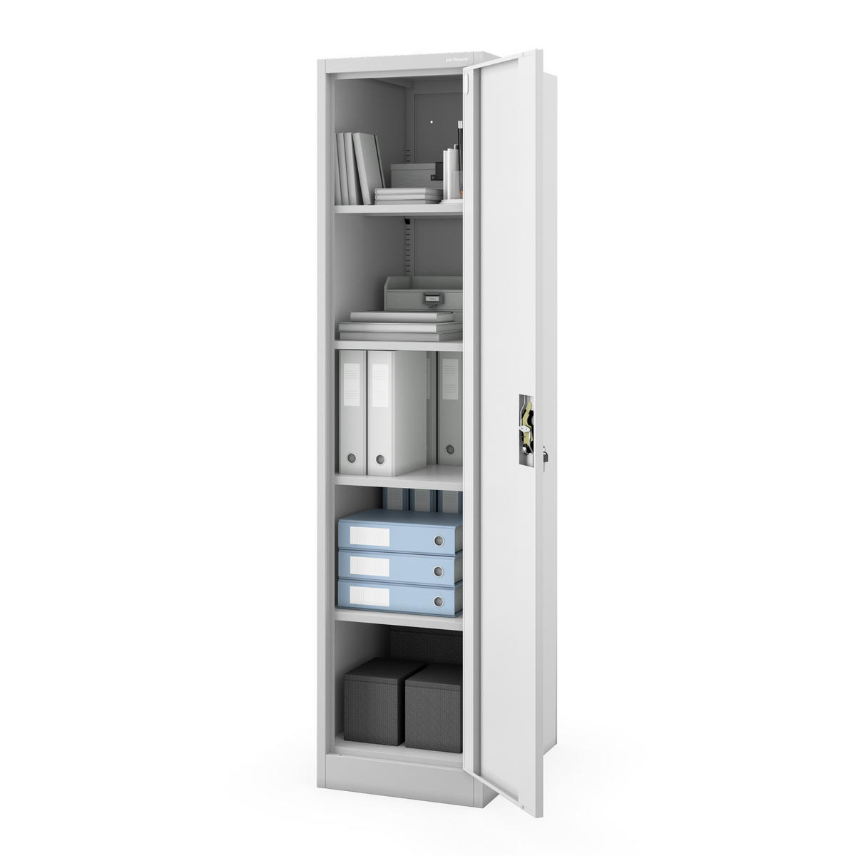 AKTENSCHRANK ALEX D600 - Grau, Metall (45/185/60cm) - Jan Nowak
