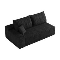 SOFAELEMENT DE-34721 linke Chaiselongue Schwarz - Schwarz, Textil (95/83/175cm) - ComfortXL