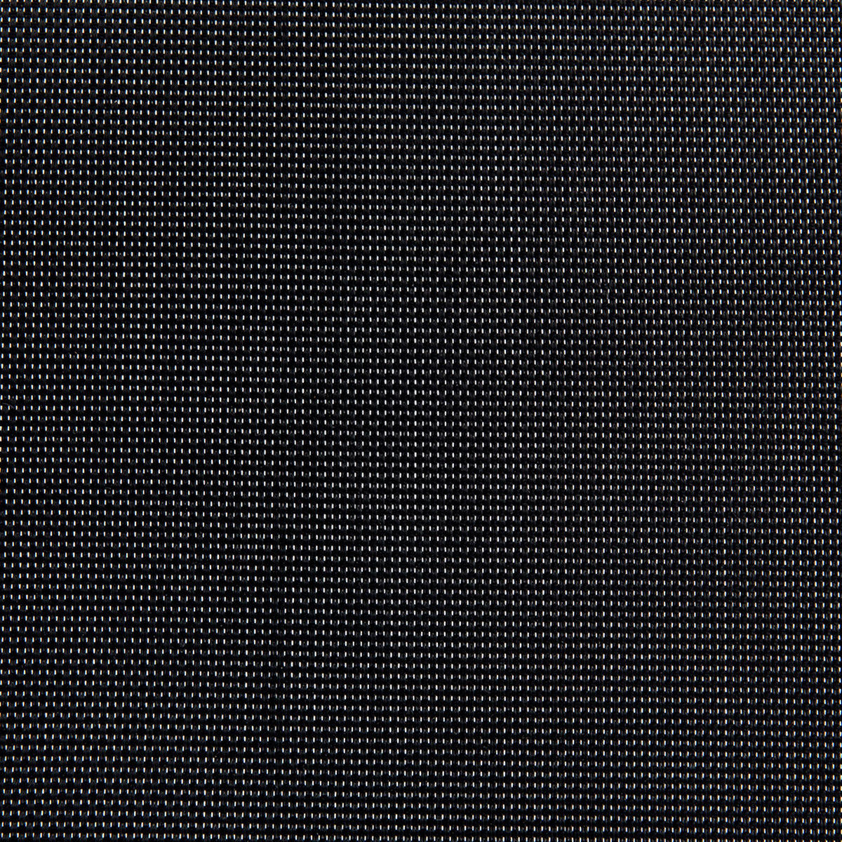 GARTENMÖBEL SET 6-Sitzer Granit schwarz poliert Textilbespannung Grosseto - Silberfarben/Schwarz, Metall - Beliani