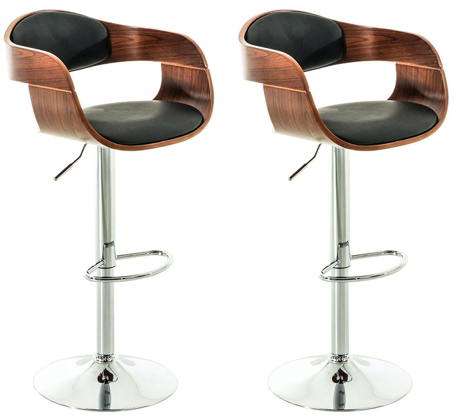 Deluke Barhocker Schwarz 50x88x48 cm