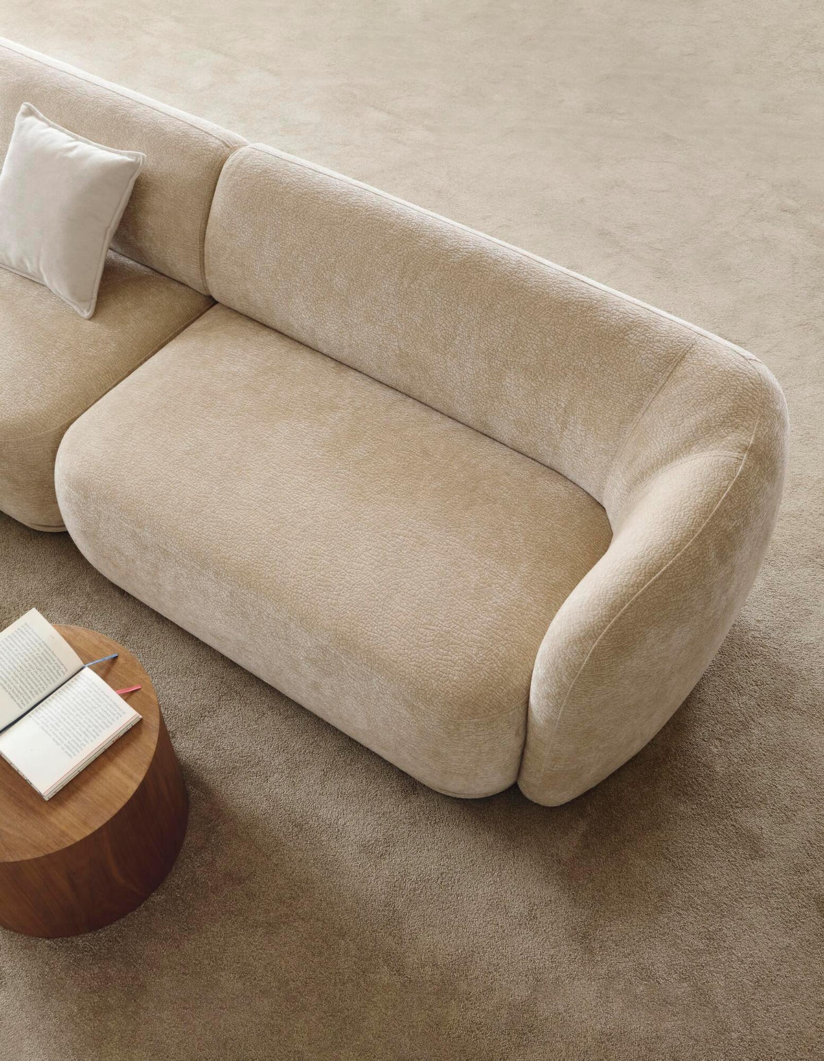 MODULSOFA NOBO Beige 144x97x75 cm - Beige, Textil (144/75/97cm) - FURNLUX