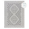 TEPPICH Geo-Muster, maschinenwaschbar, robust OTTER GREG, Grau 60x240 cm - Grau, Textil (60/240cm) - KADIMA DESIGN