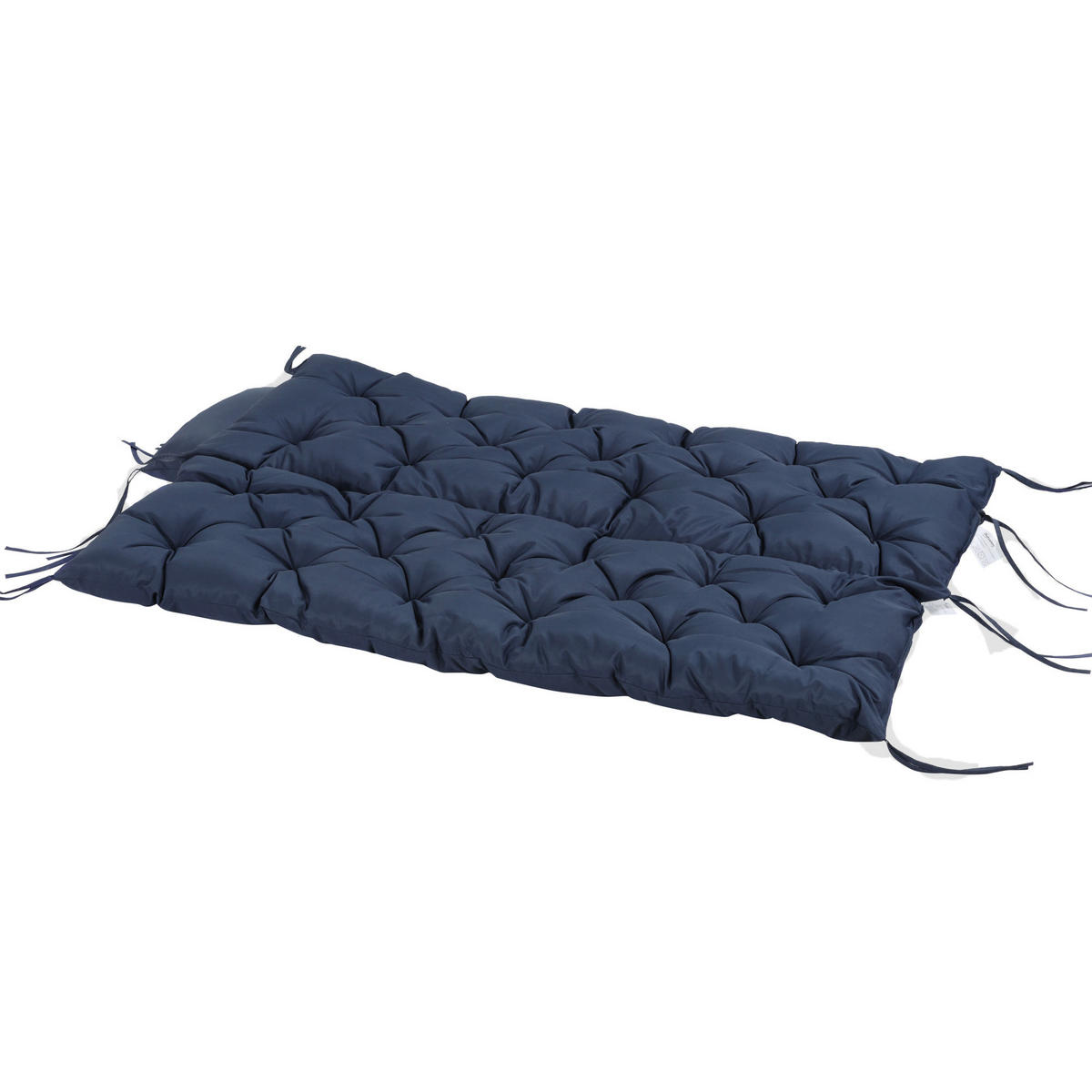 BANKAUFLAGE 3-Sitzer 150 x 98 x 8 cm - Blau, Kunststoff (150/8/98cm) - Outsunny