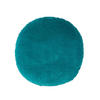 DEKOKISSEN rund petrol, Baumwollsamt?40 cm - Petrol, Textil (40/40cm) - Homescapes