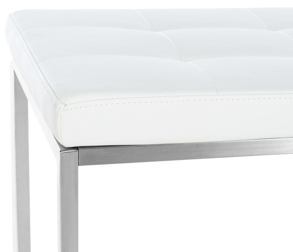 SITZBANK Puebla Kunstleder Weiß - Weiß, Leder (100/48/40cm) - DELUKE