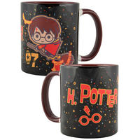 KAFFEEBECHER Harry Potter Quidditch Hogwarts Schwarz 320 ml - Schwarz, Keramik (0.32L) - United Labels