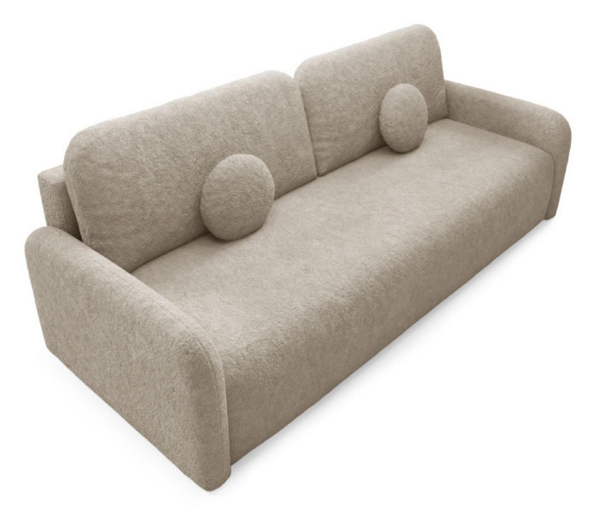 SOFA Beige RAVI Mit Bettkasten Fredo 10 - Beige, Textil (218/90/88cm) - Sepro Meble