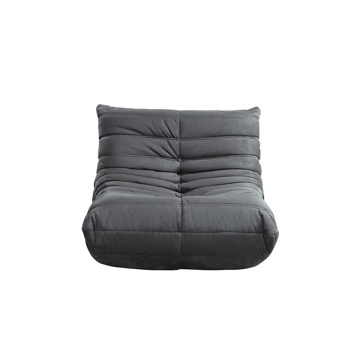 RELAXSESSEL CHILL - Farbe: Anthrazit - Anthrazit, Kunststoff (102/70/87cm) - Home Deluxe