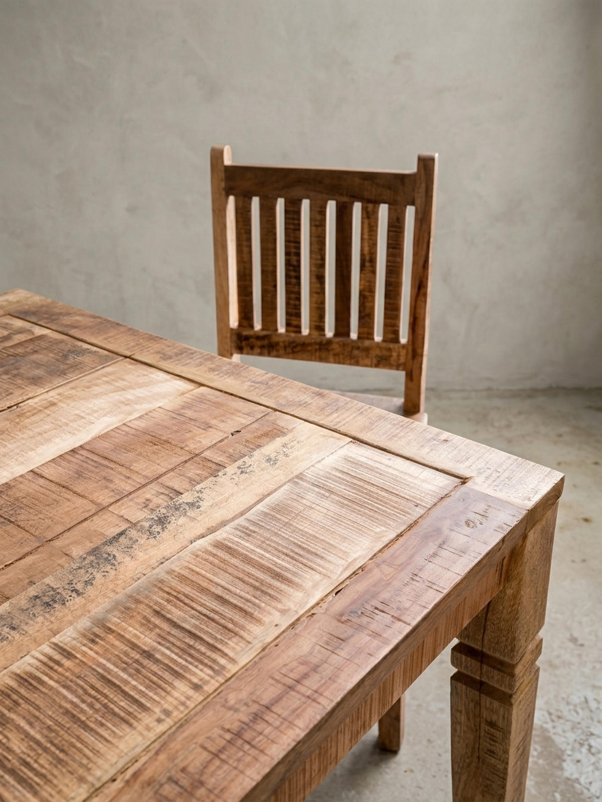 ESSTISCH – Mango Massivholz 120 cm Landhausstil Schnitzereien - Braun, Holz (70/120/76cm) - KADIMA DESIGN