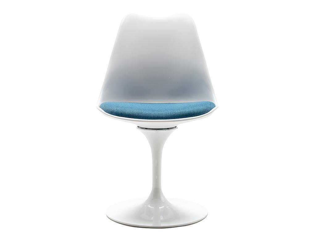 STUHL - Polypropylen & Metall - Blau und Weiß - XAFY - Blau, Kunststoff (56.5/82/49cm) - Vente-Unique