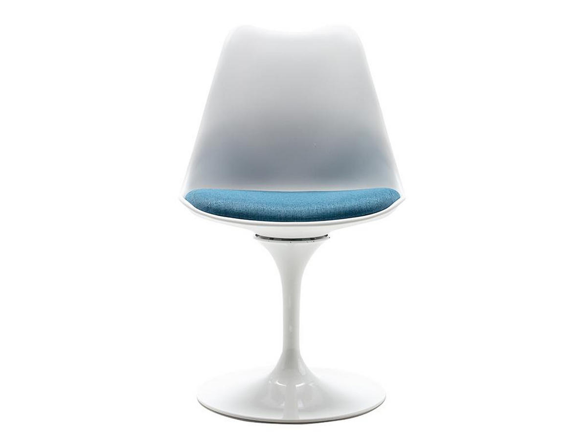 STUHL - Polypropylen & Metall - Blau und Weiß - XAFY - Blau, Kunststoff (56.5/82/49cm) - Vente-Unique