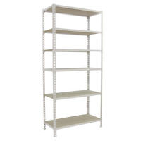 SCHWERLASTREGAL Giant Muli HxBxT 250 x 100 x 50 cm 6 Fachböden Fachlast 150 kg Weiß - Weiß, Metall (100/250/50cm) - PROREGAL