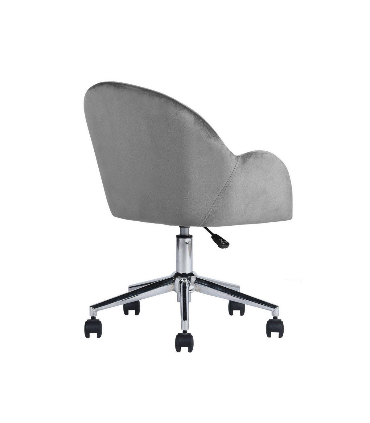 BÜROSTUHL mit Rollen und Armlehnen - CHIOZZA - Grau, Textil (57/77/62cm) - Calicosy