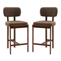 HOCKER 2er Set Stoff 56/56/92 cm - Braun, Textil (56/92/56cm) - Calicosy
