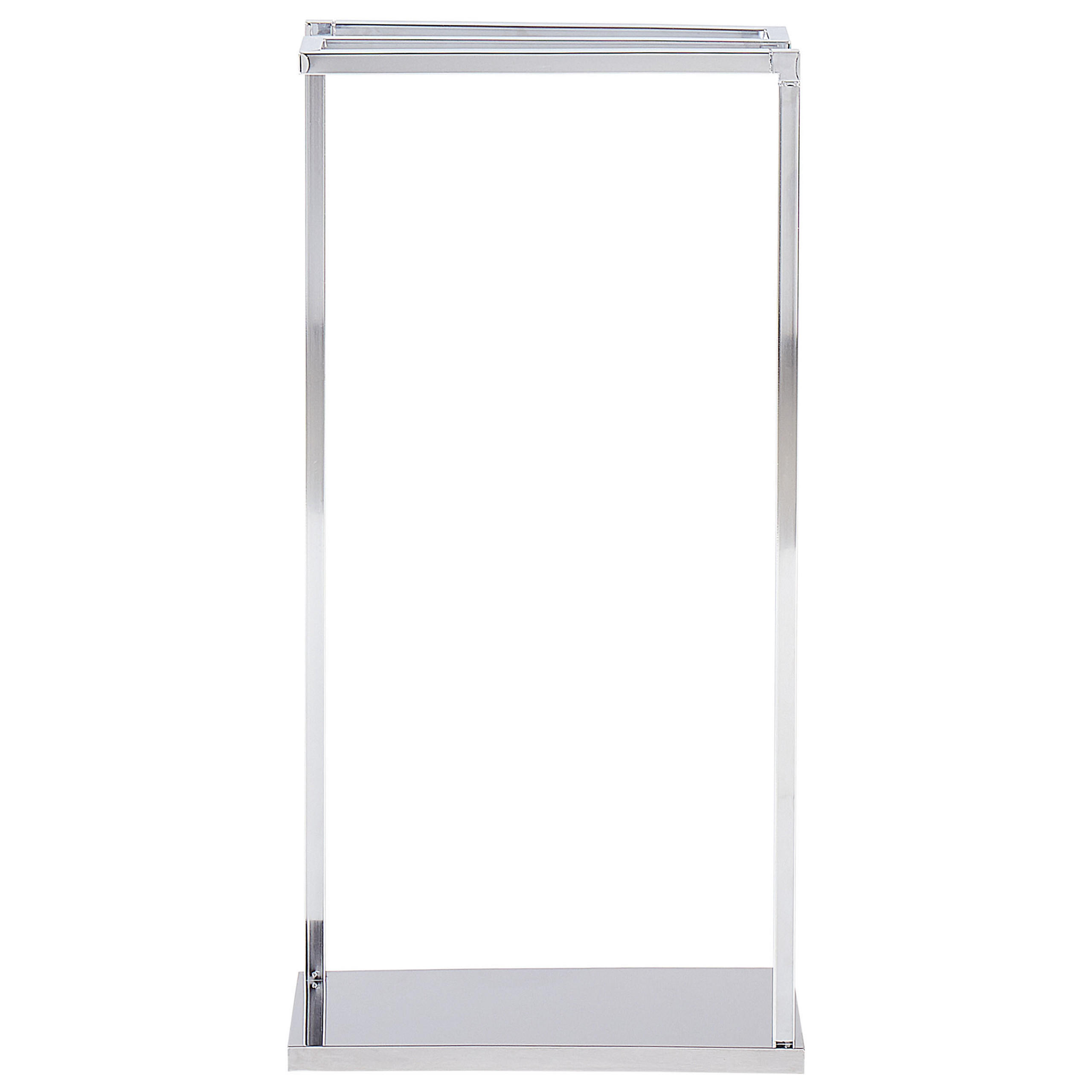 HANDTUCHSTÄNDER Stahl silber 42 x 83 cm Garcitas - Silberfarben, Metall (42/83/19cm) - Beliani