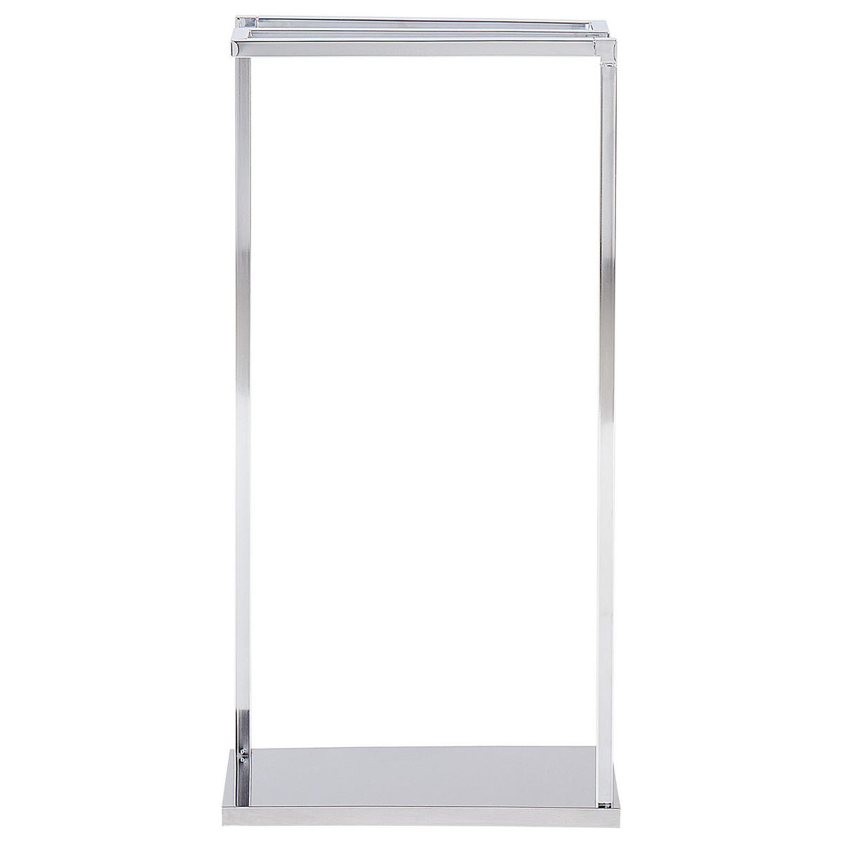 HANDTUCHSTÄNDER Stahl silber 42 x 83 cm Garcitas - Silberfarben, Metall (42/83/19cm) - Beliani